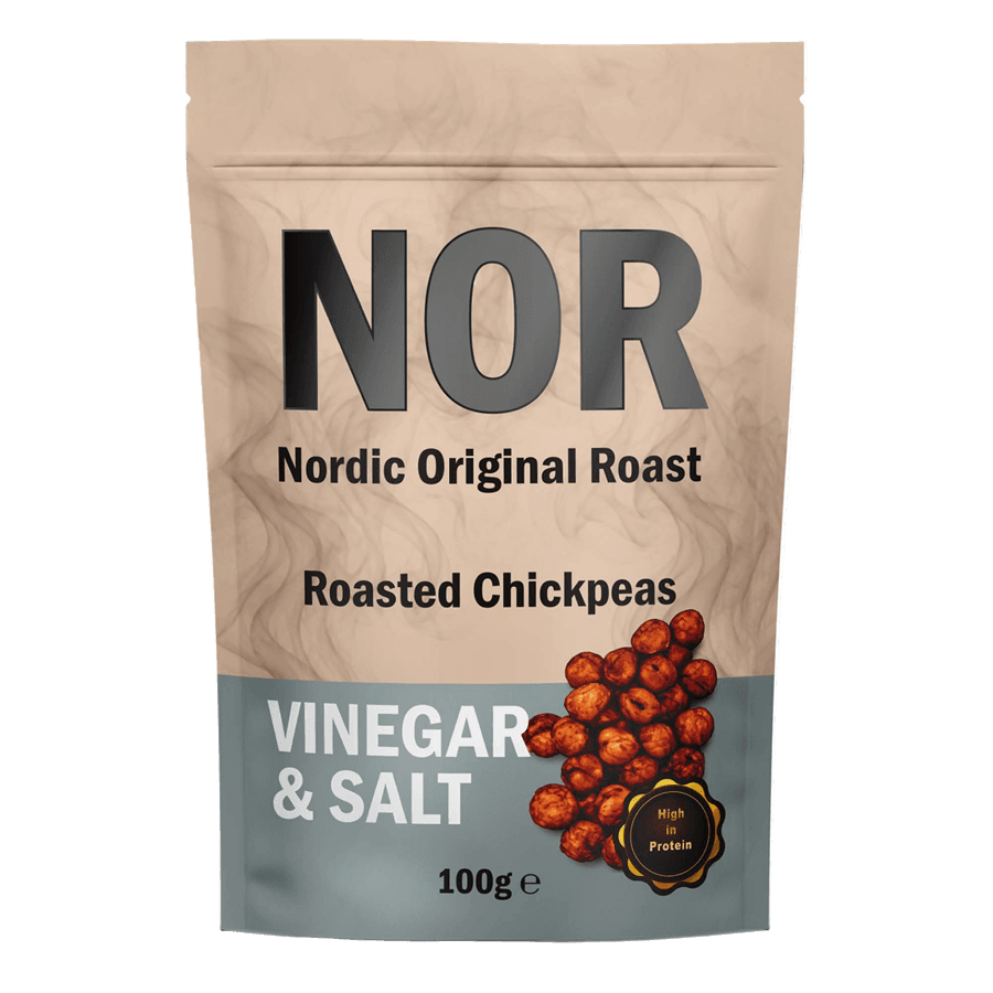 Ristede kikerter, Vinegar & Salt-smak i pose fra NOR